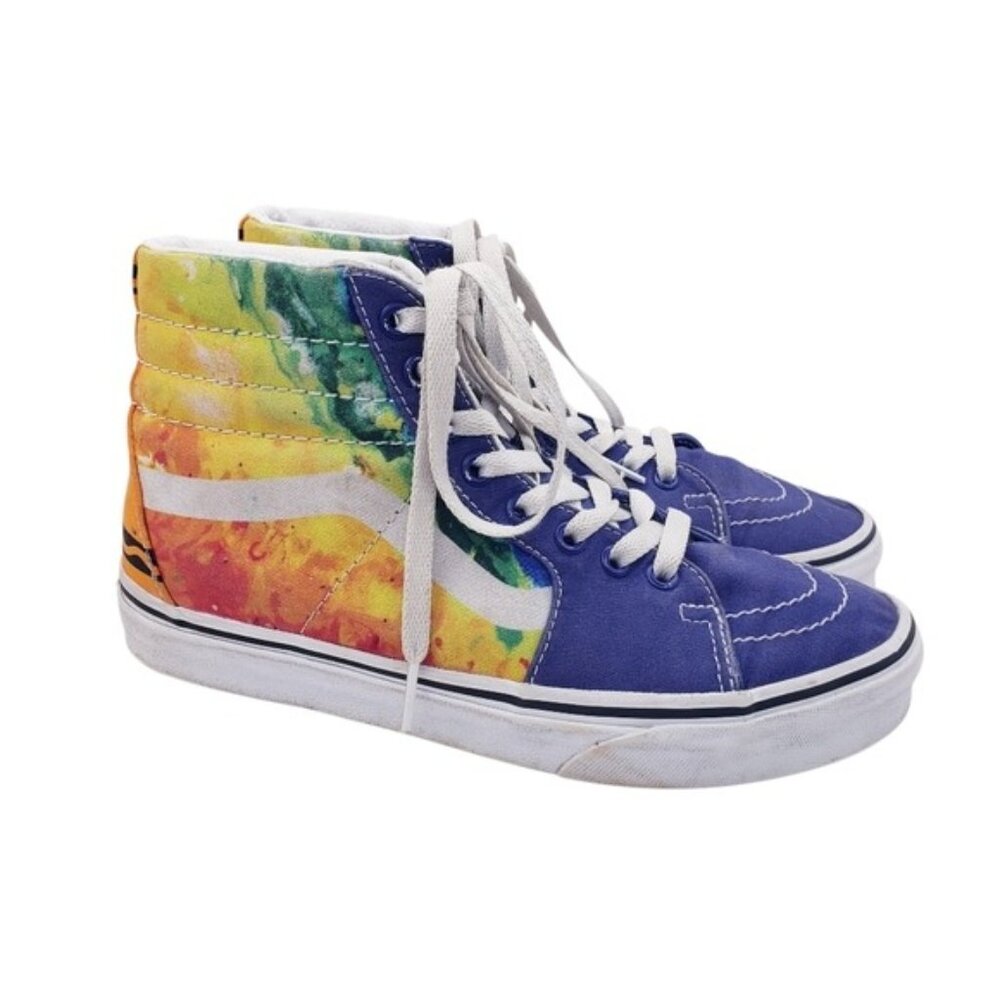 Vans X Crayola Mashup Melt Multicolor Sk8 Hi Sneakers Unisex Men's 6 Women's 7.5